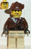 LEGO adv037 Johnny Thunder with Tan Legs with Pockets and Black Hands