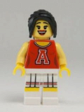 LEGO col125 Red Cheerleader - Minifig only Entry