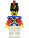 LEGO pi092 Imperial Soldier II - Shako Hat Decorated, Black Goatee
